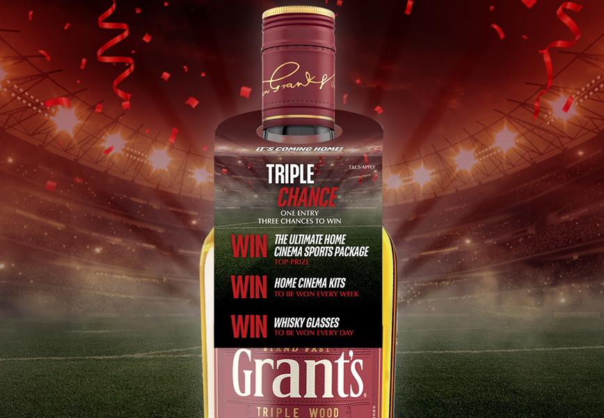 Grant's Whisky on-pack promotion, ACTIVATION
